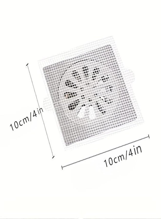 ESTAMINE Disposable Shower Drain Hair Catchers, Mesh Stickers Hair Drainer, Hair Catcher Shower Drain Flat, Hair Strainer, Hair Filter, Hair Stopper for Bathroom/Bathtub/Kitchen Drain Square (Pack of 15) - Image 4